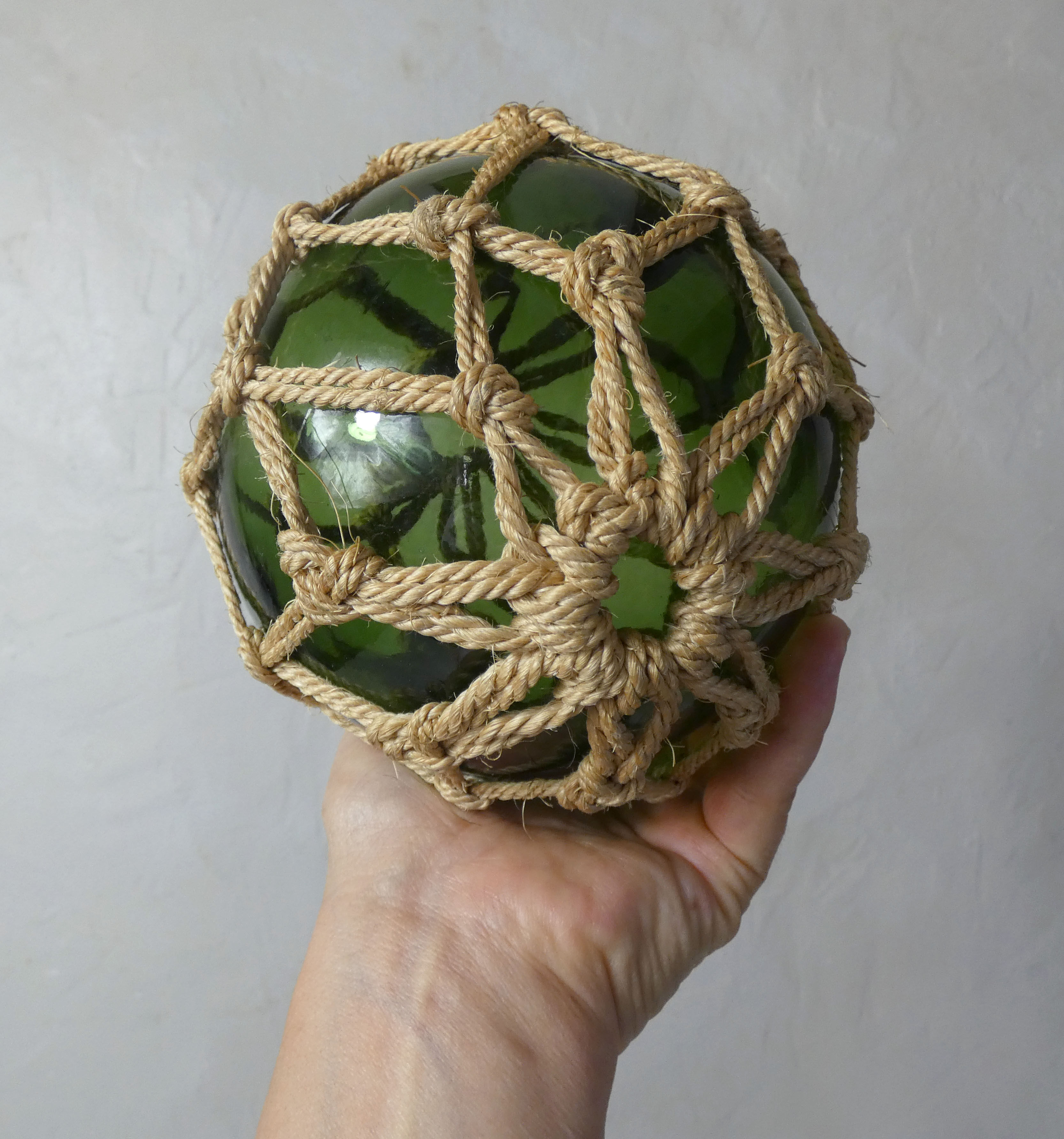 3 boules de verre flotteurs pour jardin aquatique vintage
