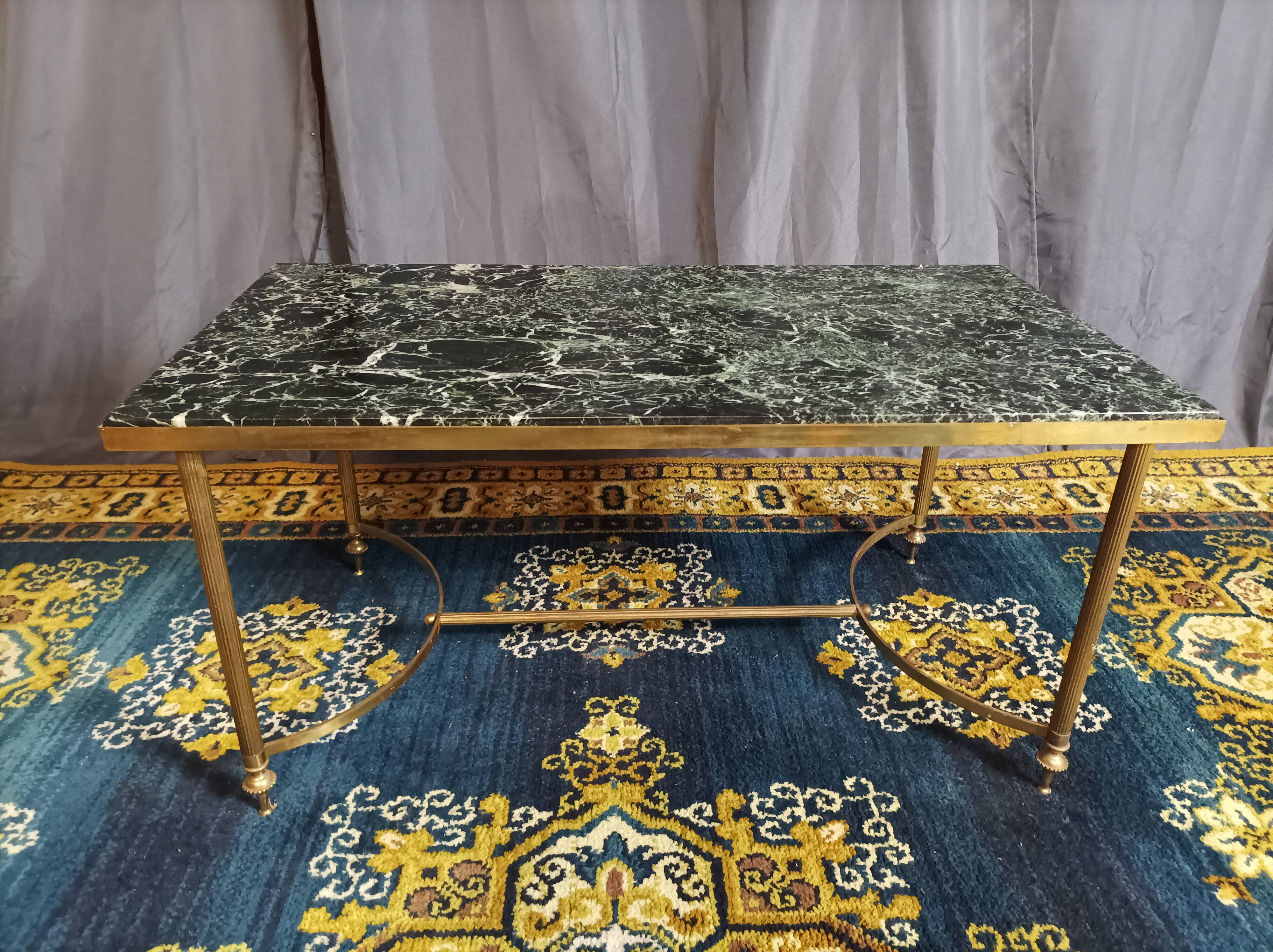 Coffee table 1960 green marble