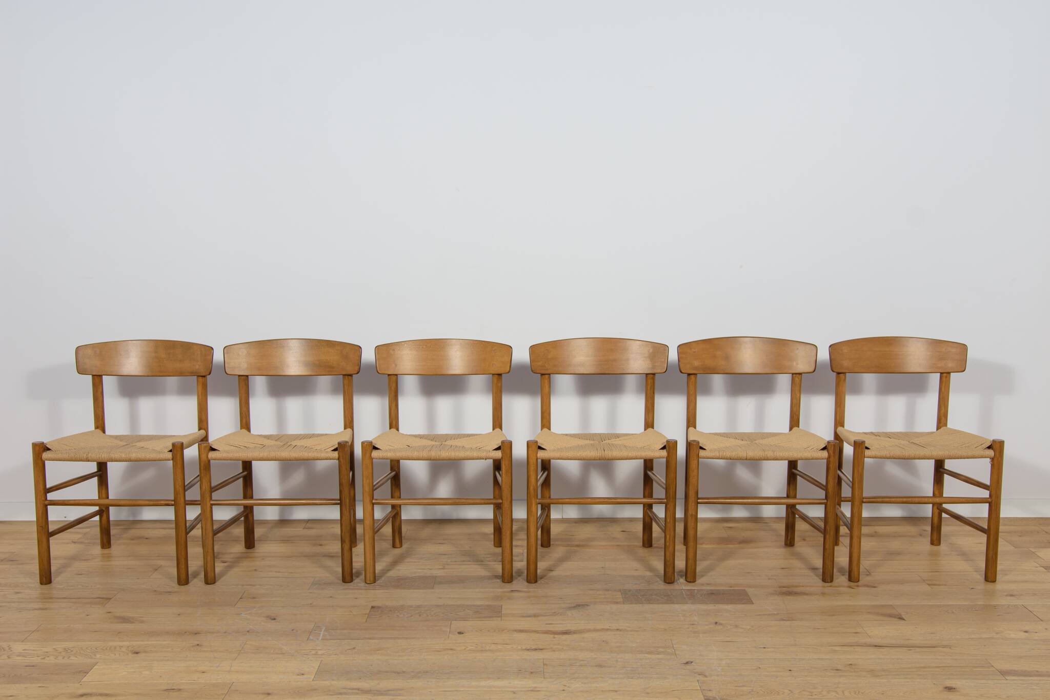 J39 Folkchairs Chairs by Børge Mogensen for FDB Møbler, Denmark, 1960s, Set