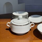 German porcelain service Winterling Marktleuthen Bavaria white