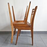 Set of 4 vintage Luterma bistro chairs 1950