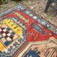 Vintage Caucasian Kazak carpet handmade USSR 1950 - wool on wool 255x120