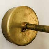 Pair wall lamps moonlight white & black