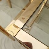 Pair of gold side tables Roche Bobois