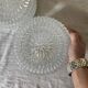 Pair of vintage glass ceiling lights