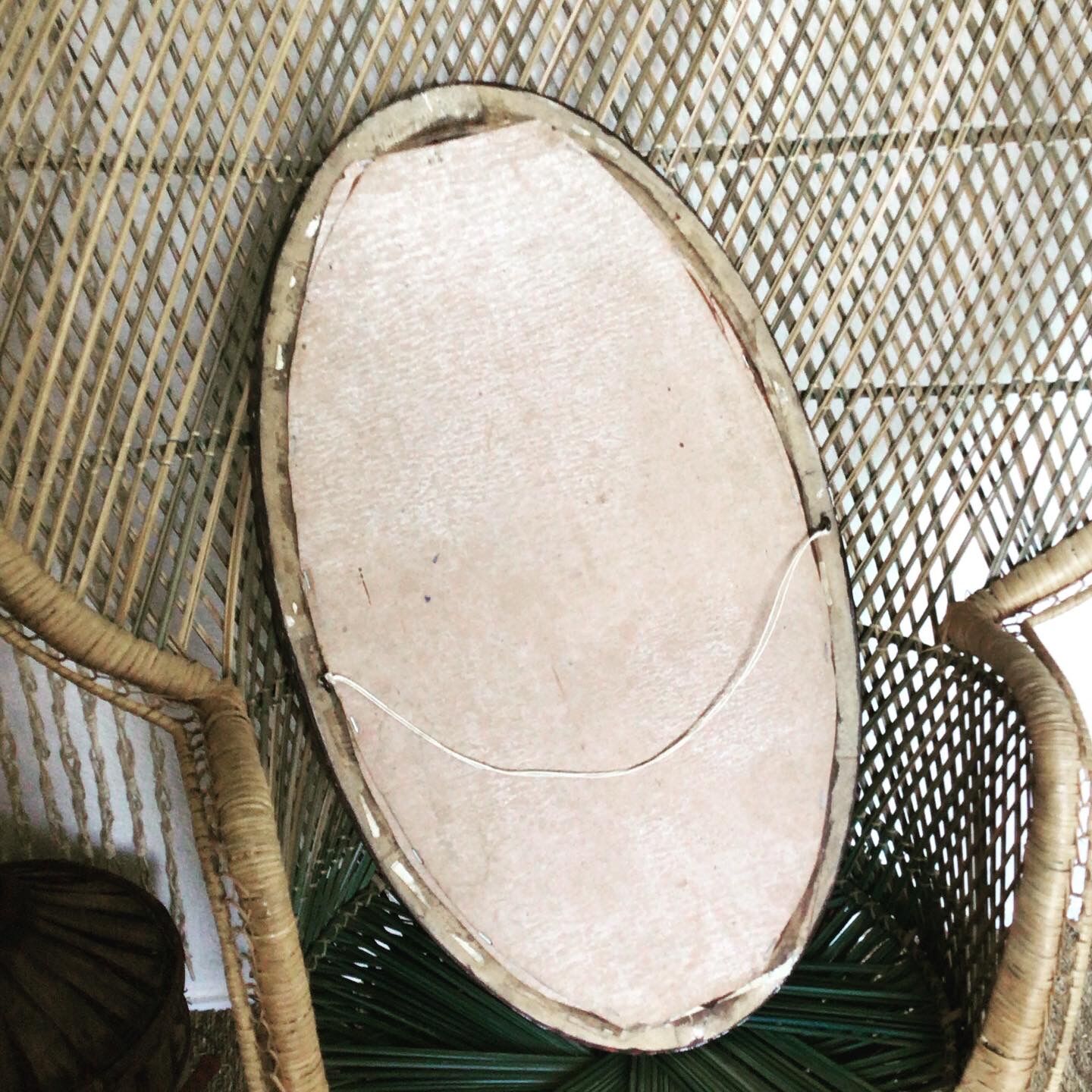 Old oval mirror