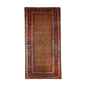 Handmade antique Persian Kurdish rug 125cm x 235cm 1880s - 1B414