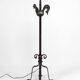 Floor lamp with wrought iron rooster by Jean Touret for the Ateliers Marolles, circa 1950