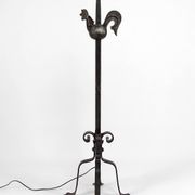 Floor lamp with wrought iron rooster by Jean Touret for the Ateliers Marolles, circa 1950