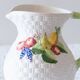 Vintage woven fruit slip carafe