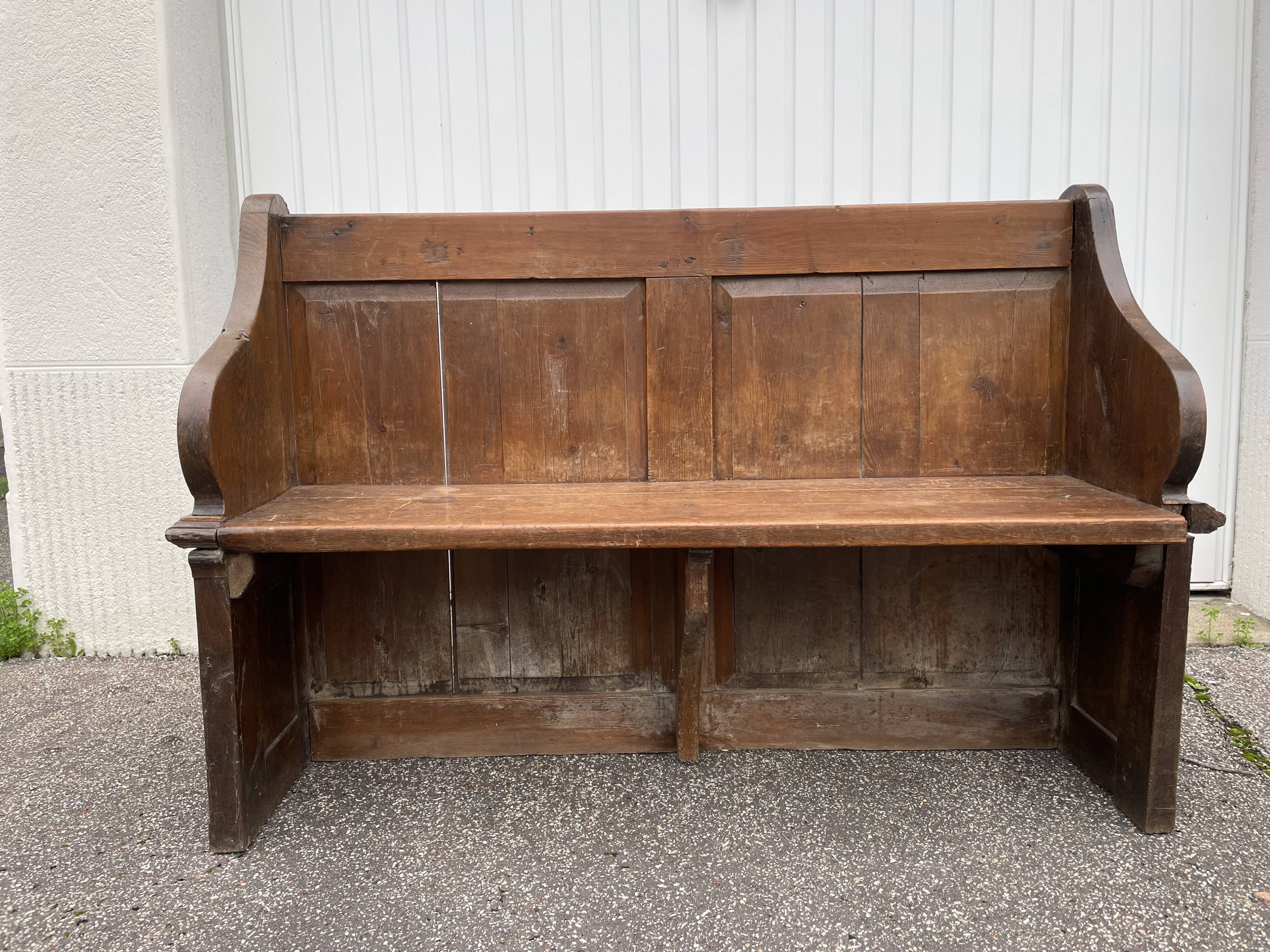 Vintage church pew
