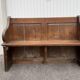 Vintage church pew