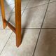 Removable wooden tray with folding legs
