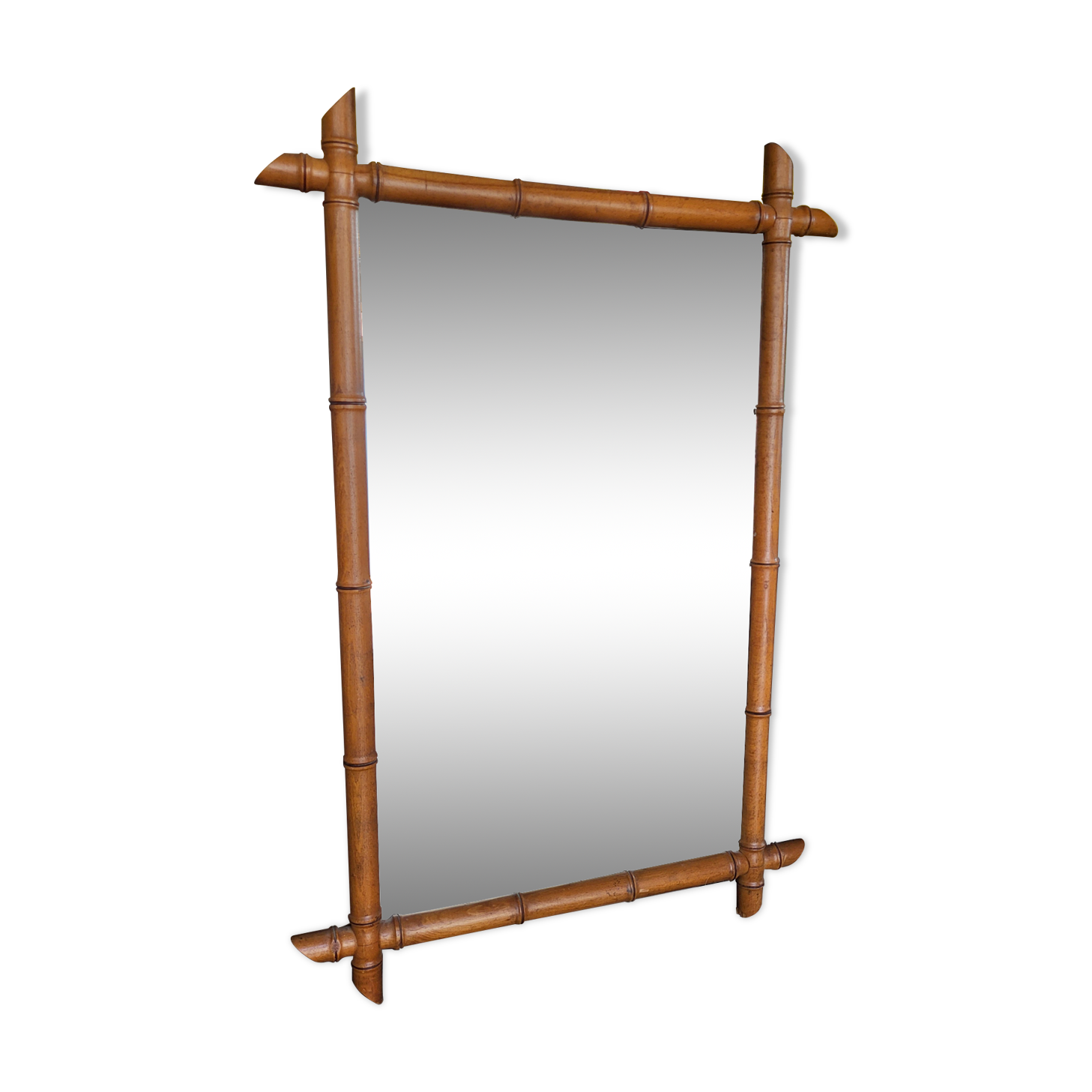 Mirror 63*91 cm bamboo style wood