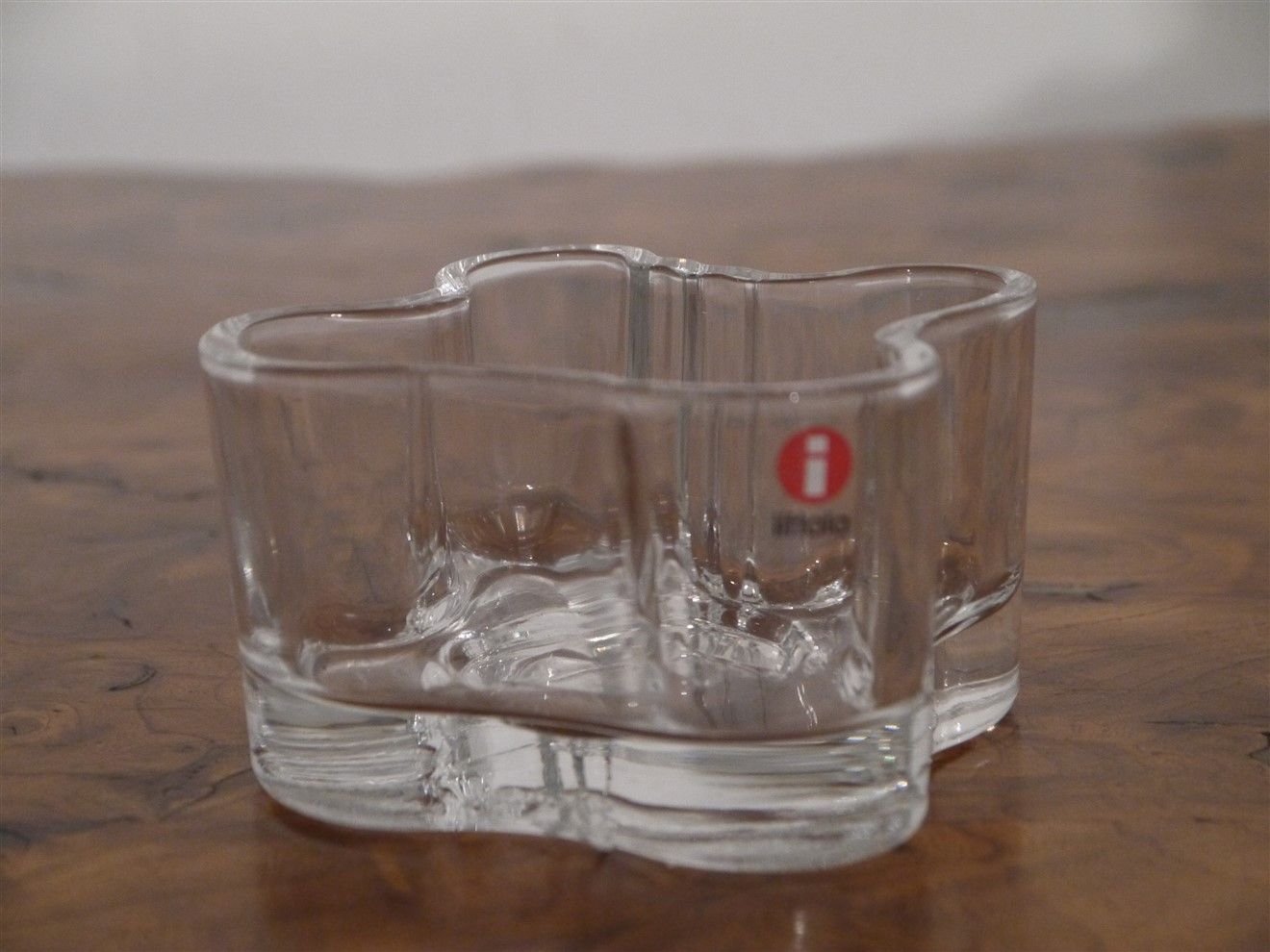 Scandinavian candle holder made of alvar aalto glass for Iittala