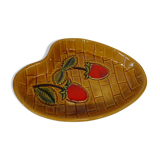 Vintage trinket bowl has strawberry décor