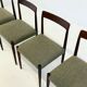 Set of 4 Lübke dining chairs with rosewood