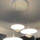 Suspension cascade design 3 white metal saucers