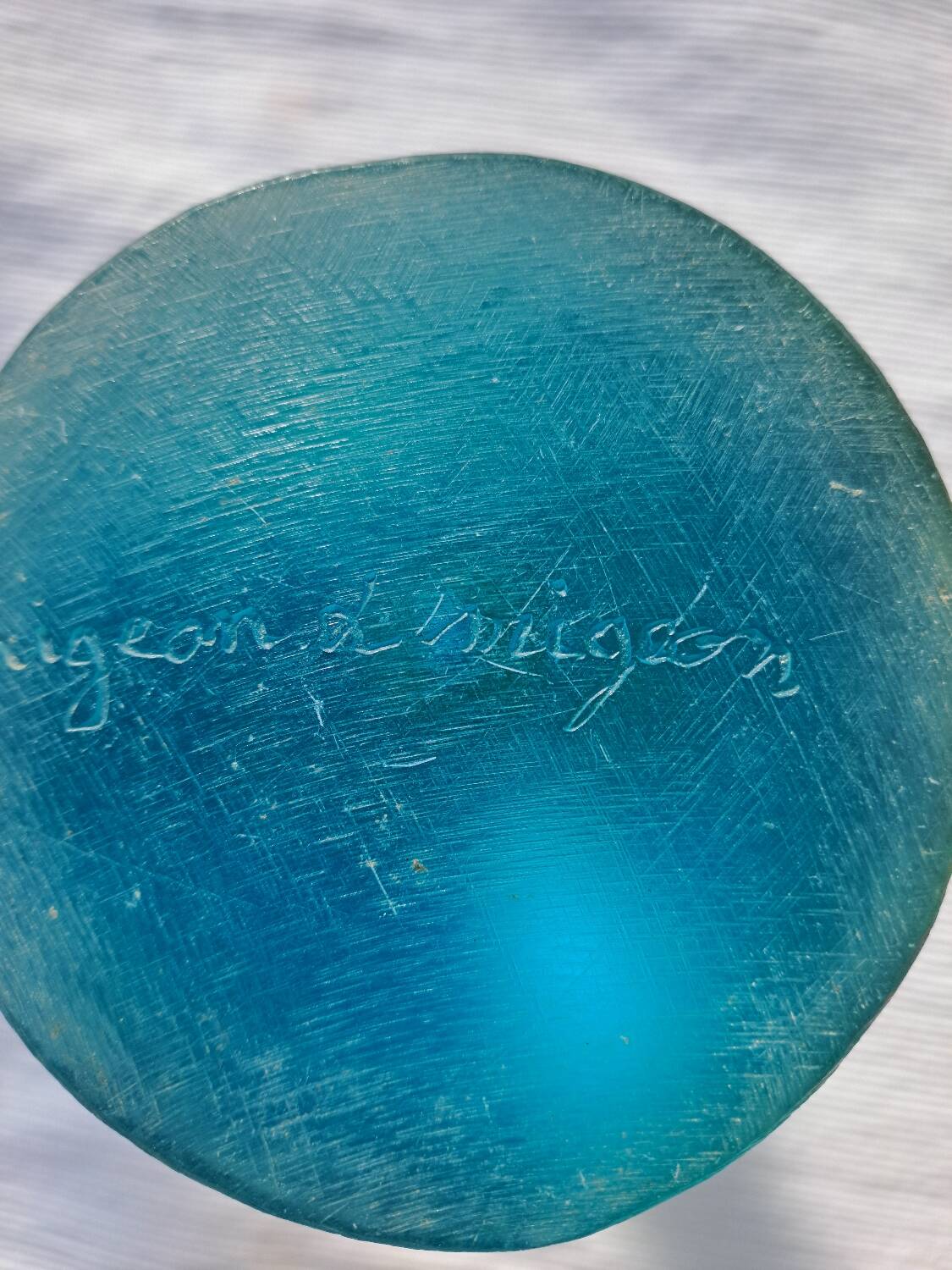 6 resin and gilded metal cups, Migeon and Migeon