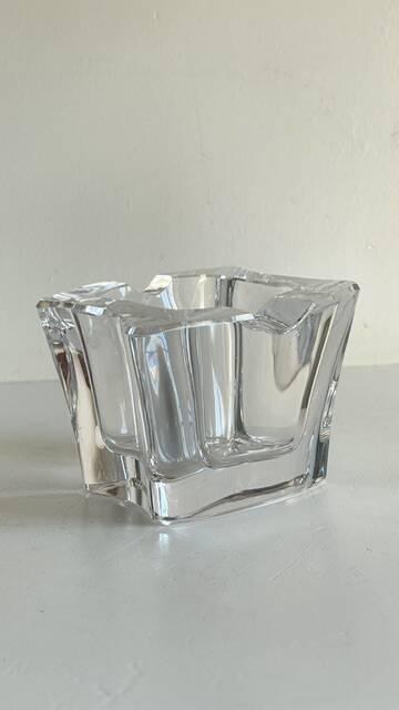 VINTAGE Free-Form Crystal ASHTRAY