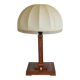 Lampe de table avec incrustations et abat-jour en soie