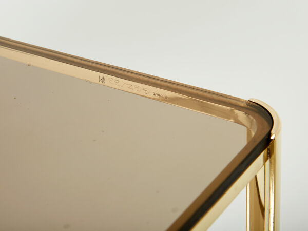 Table d’appoint en bronze signée J.T. Lepelletier pour Broncz vers 1960