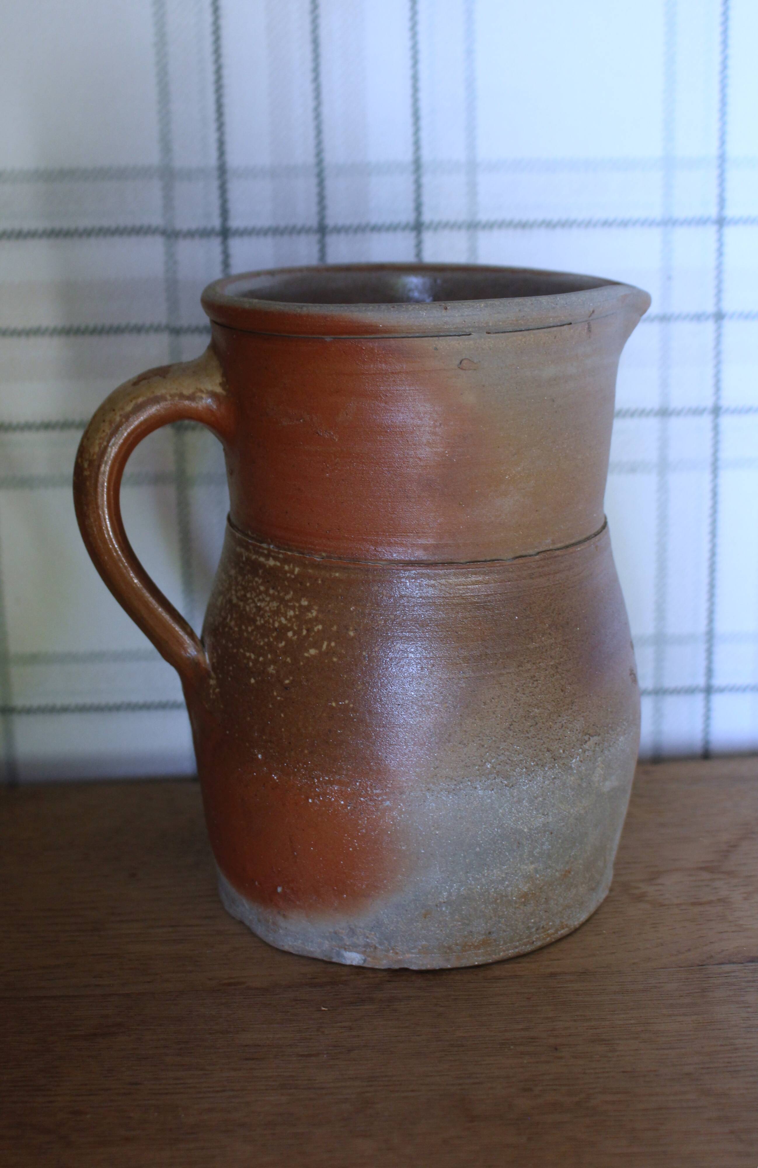 Carafe Cruche pot terre cuite anse bec verseur