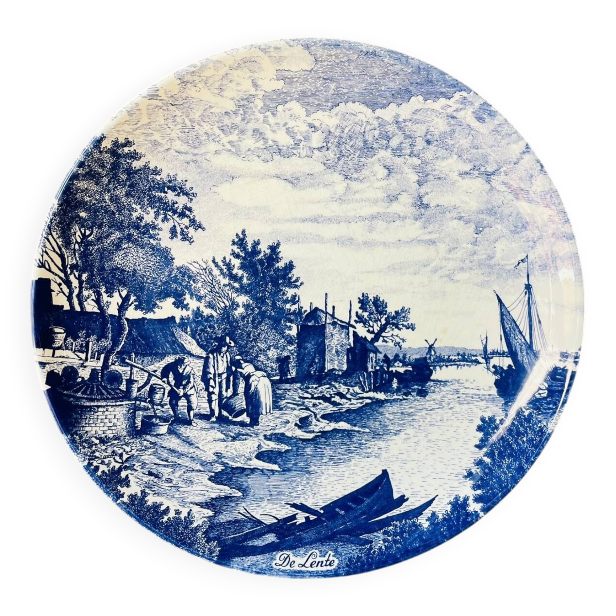 Decorative plate De Lente N°5 Delfts Brauw Holland
