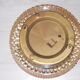Plafonnier applique verre ciselé ambré