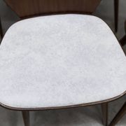 Set of 6 Baumann model 840 G2S chairs in varnished mahogany finish, 1963