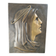 Bronze bas-relief of the Virgin