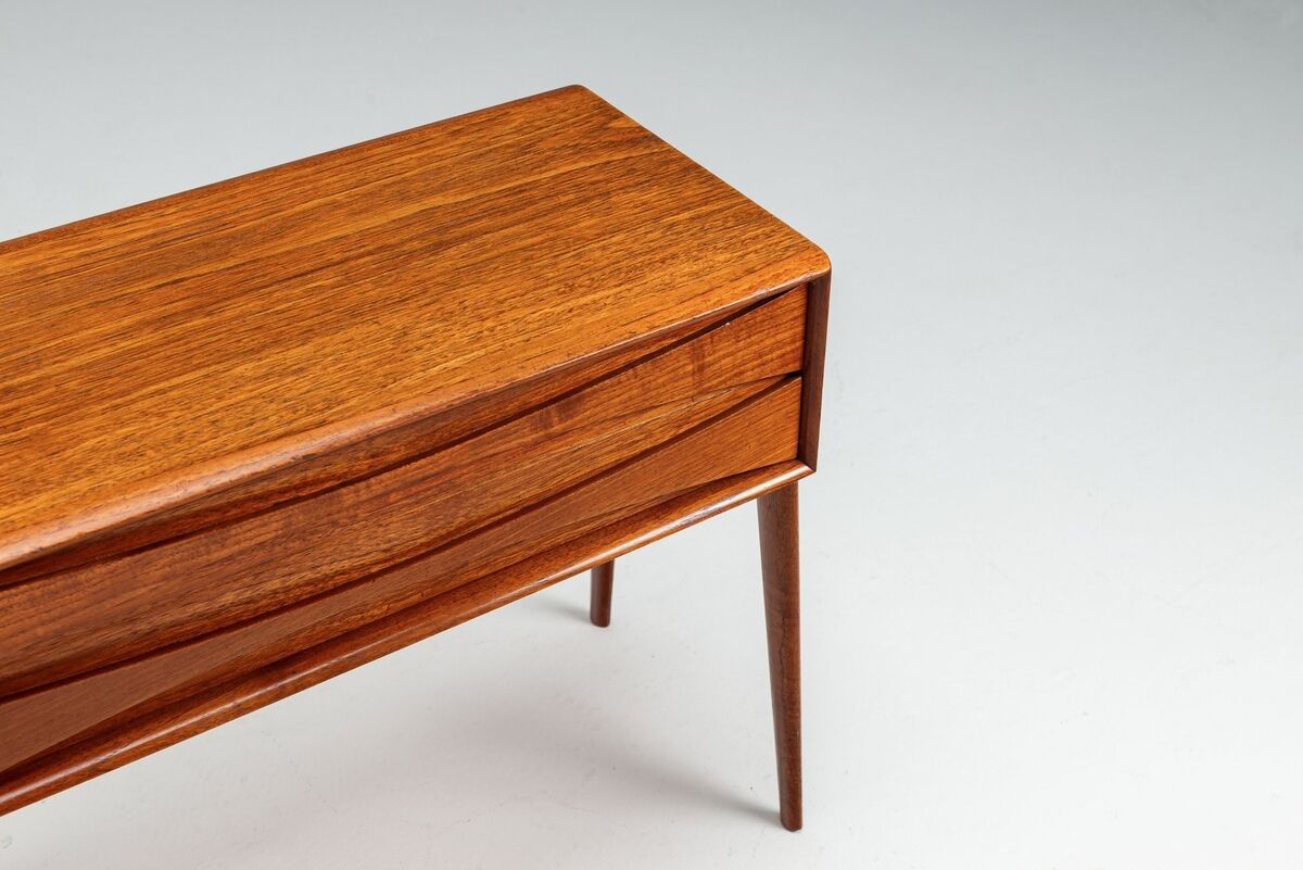 Rimbert Sandholt chest of drawers in teak Atelje Sweden 1960
