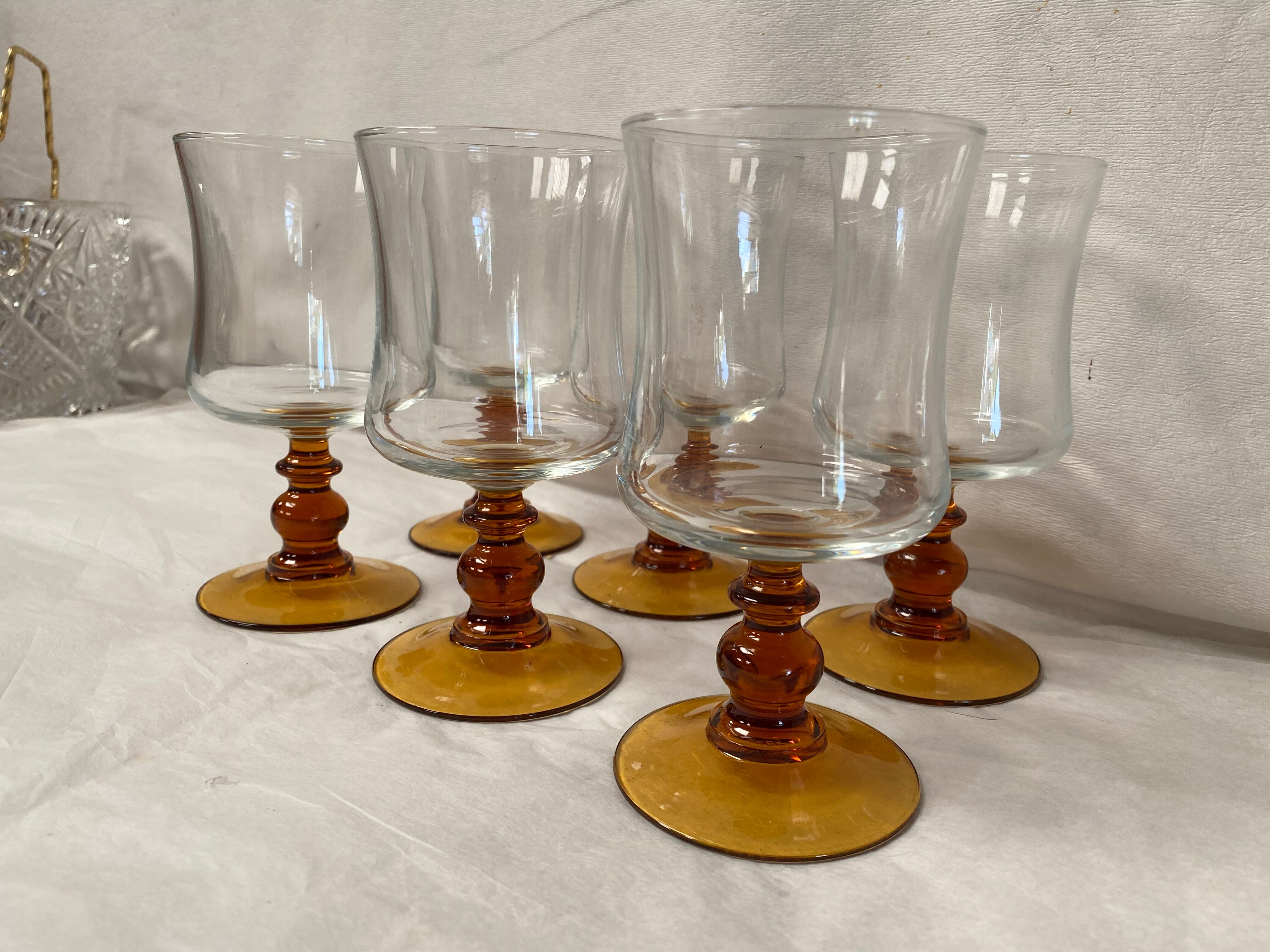 Set of 6 vintage water glasses