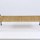 Carl Aubock side table, flower bench, iron, rattan, wicker, Austria, 1950s
