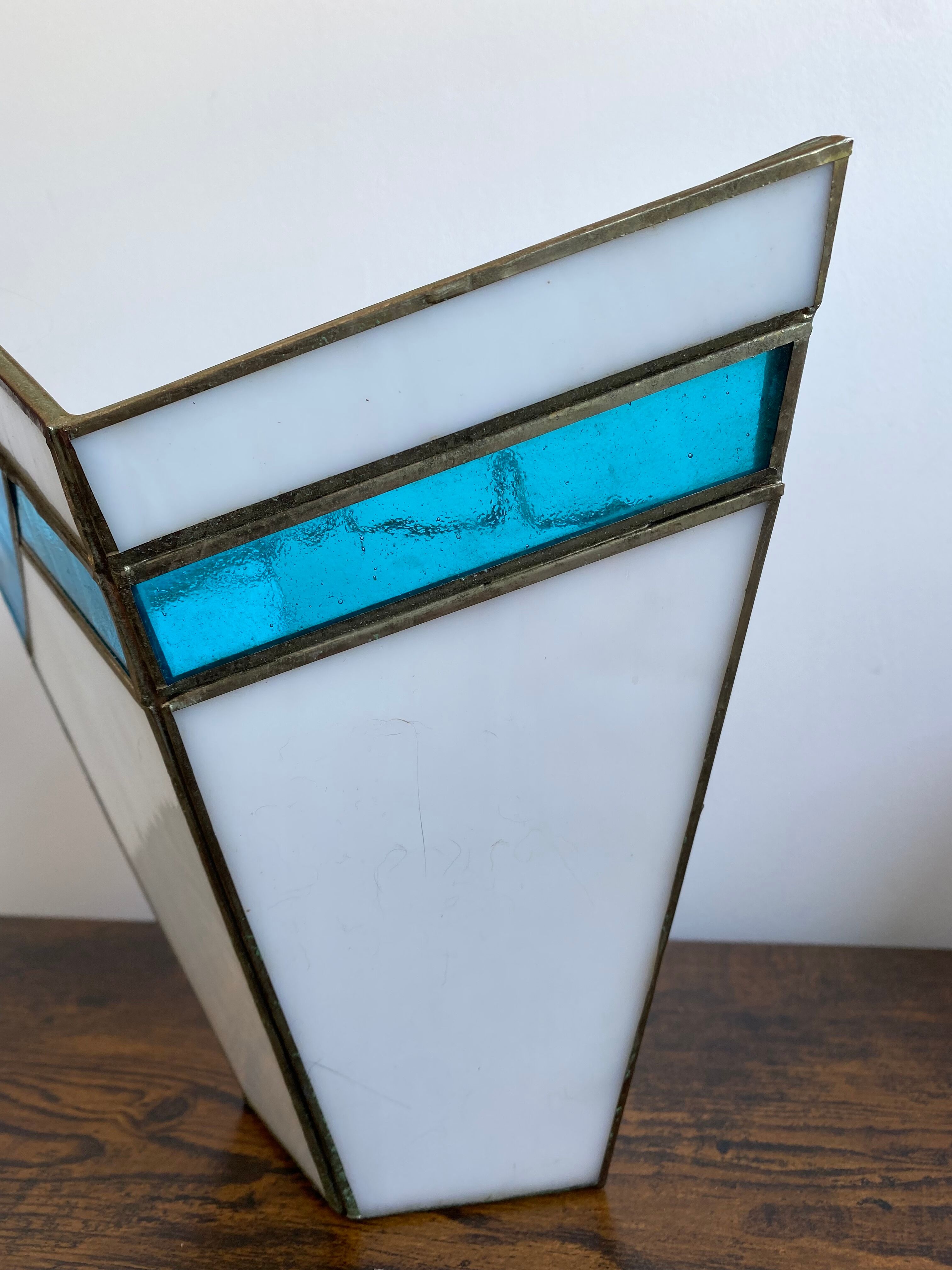 Paire d’applique art déco en pâte de verre