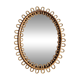 Italian design rattan mirror by Franco Albini