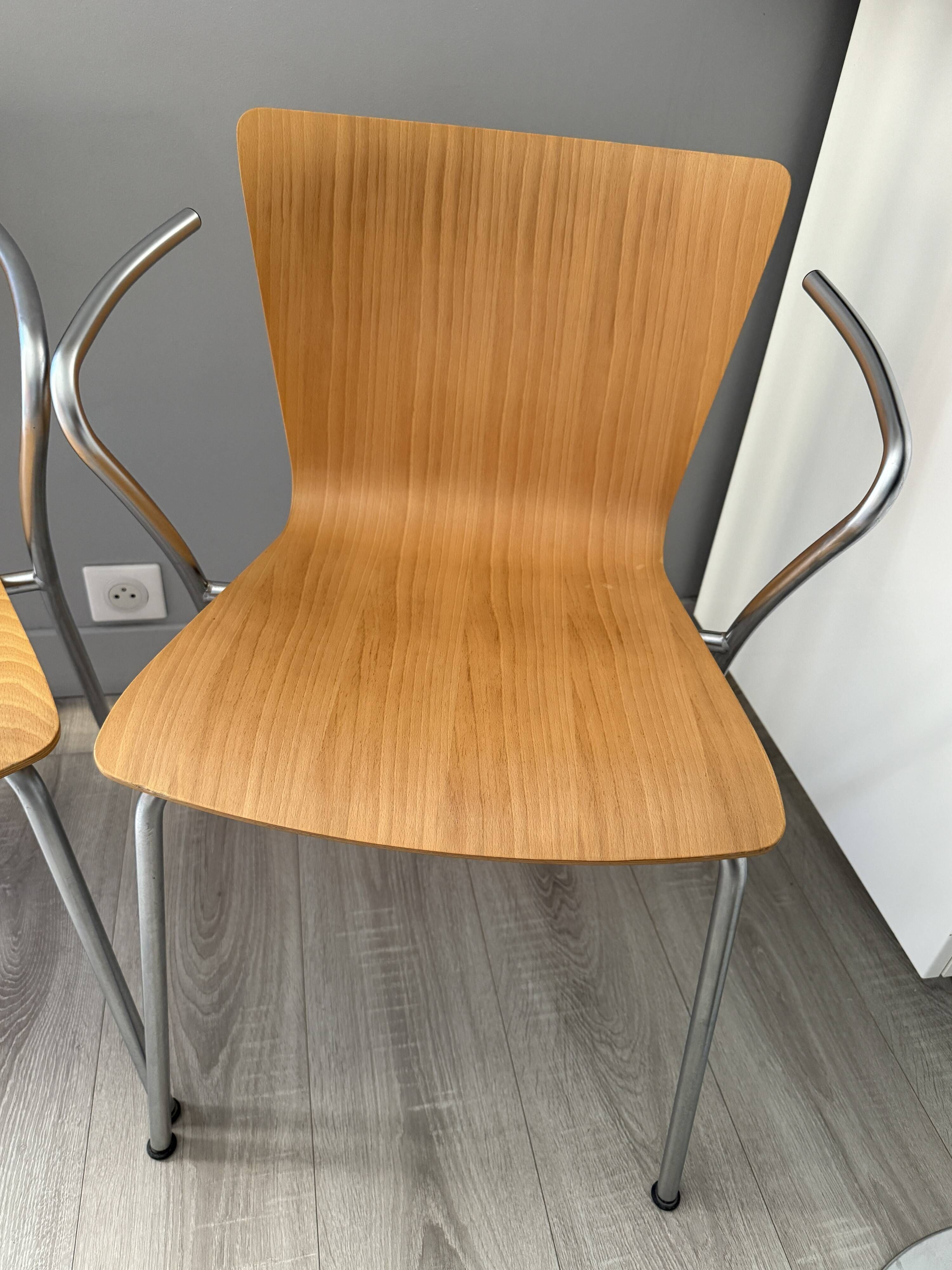 Pair of Vico Duo chairs – Vico Magistretti Fritz Hansen, edition 1997
