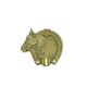 Modernist key holder, brass, Poland, 1950s.
