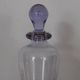 Vintage glass bottle in purple and transparent – Ball stopper – 21 cm