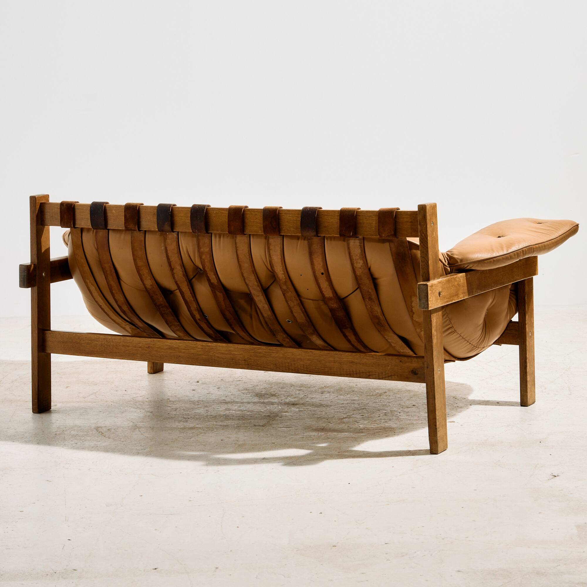 Hungarian leather sofa set by Ipoly Furniture Factory, set of 2.