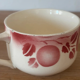 5 tasses anciennes Badonviller fruits
