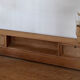 TV sideboard in raw oak and cane.