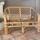 Arched rattan sofa 1970