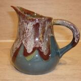 Fat Lava ceramic blue wine and water pitcher