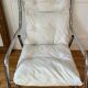 Fauteuil tubulaire en métal chromé, années 70