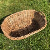 Vintage rattan/wicker pan