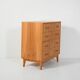 Scandinavian elm chest of drawers, 1950s