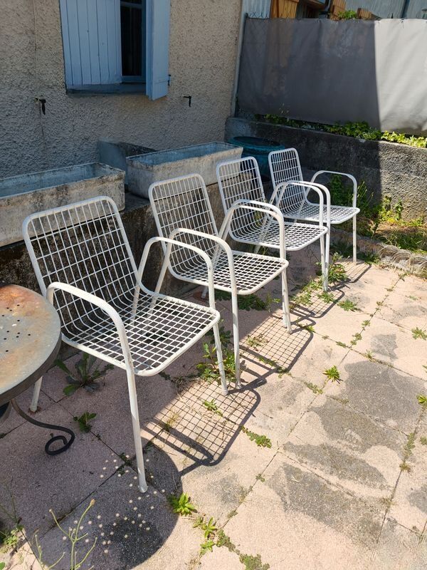 4 chaises Emu Rio 1960 à restaurer