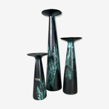 Ensemble de 3 vases par Otto Keramik Germany