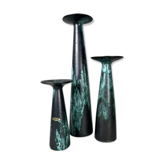 Ensemble de 3 vases par Otto Keramik Germany